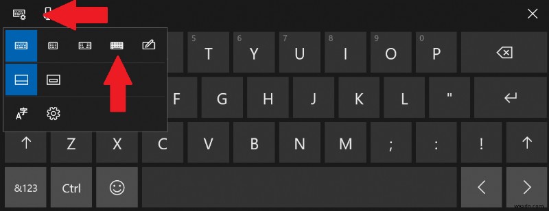 Windows 10에서 전체 터치 키보드 레이아웃을 활성화하는 방법