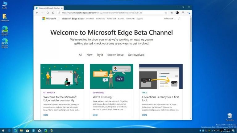 새 Microsoft Edge와 함께 이전 Edge를 실행하는 방법