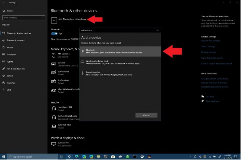 Windows 10에서 Bluetooth 문제를 해결하는 방법