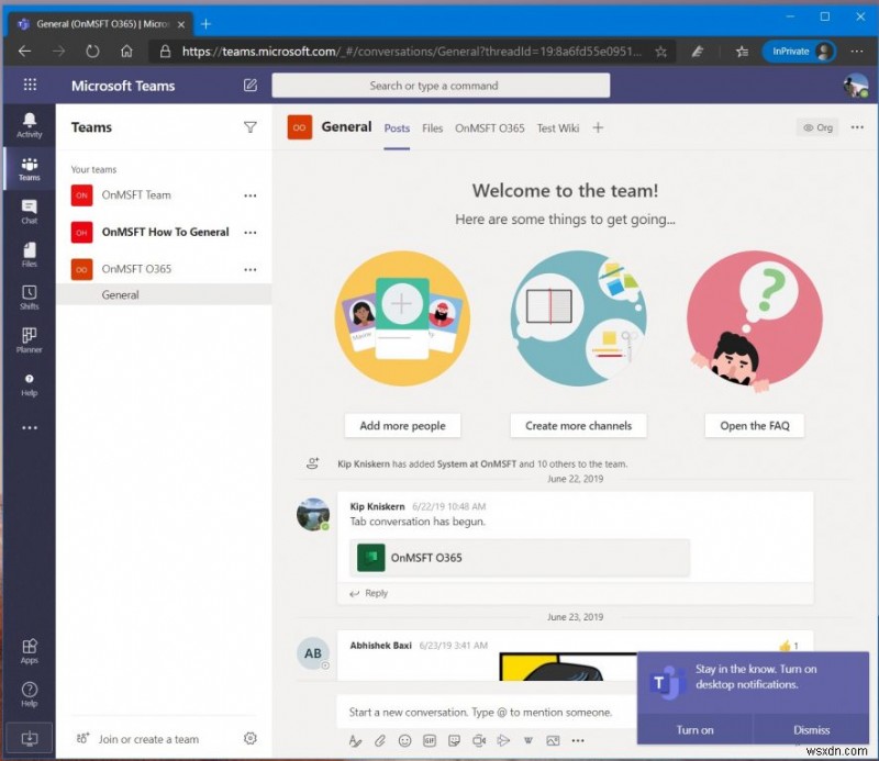 여러 Microsoft Teams 채널을 별도의 창에서 여는 방법