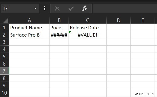 일반적인 Excel 수식 오류 및 해결 방법