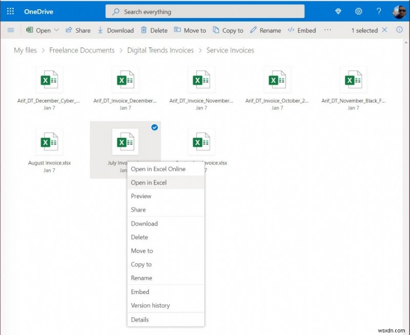 데스크톱 앱에서 OneDrive의 Excel, Word, PowerPoint 파일을 여는 방법