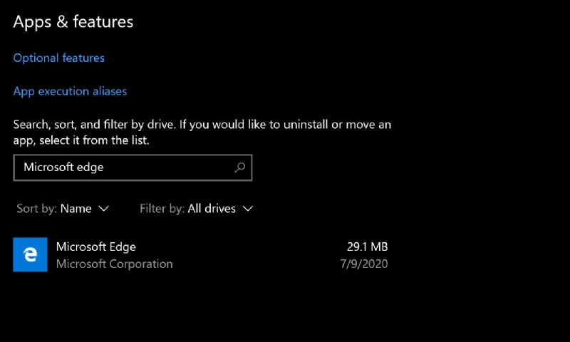 Windows 10에서 Microsoft Edge를 완전히 제거하는 방법