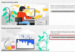 Microsoft 계정에서 제품 및 서비스 성능 데이터를 삭제하는 방법