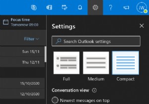 Outlook 웹 앱에서 부재 중 자동 응답 설정하는 방법