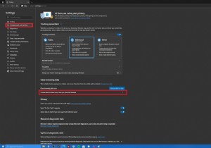 Microsoft Edge에서 브라우저 기록을 자동으로 지우는 방법