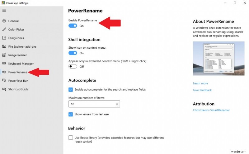Windows 10의 PowerToys에서 PowerRename을 사용하여 즉시 파일 이름을 바꾸는 방법