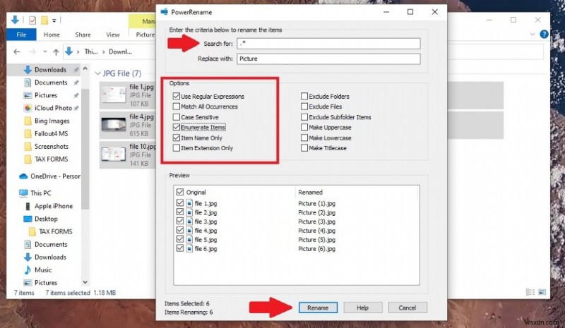 Windows 10의 PowerToys에서 PowerRename을 사용하여 즉시 파일 이름을 바꾸는 방법