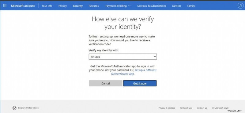 Windows 10에서 2단계 인증을 활성화하고 Microsoft 계정을 보호하는 방법