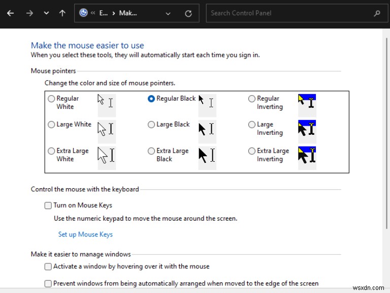 Windows 11 또는 Windows 10에서 커서를 사용자 정의하는 방법