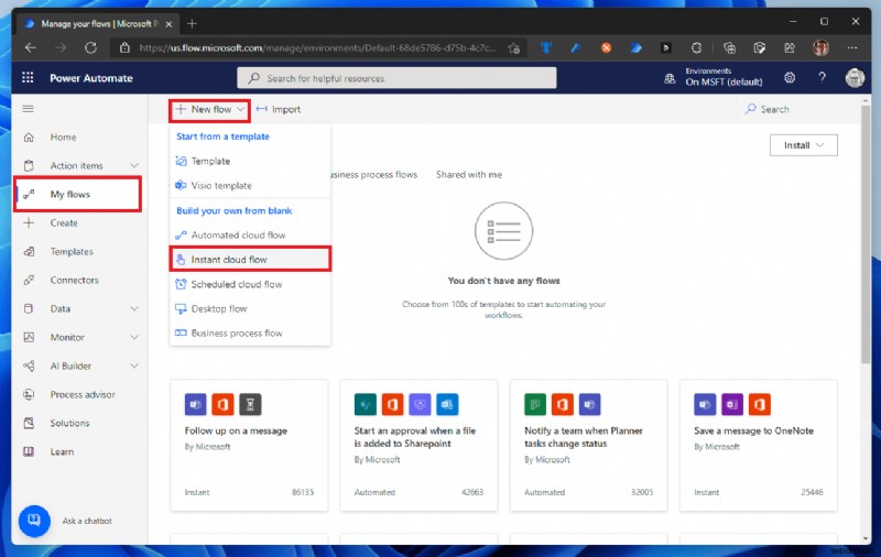 Power Automate를 사용하여 Microsoft Teams 상태를 업데이트하는 방법