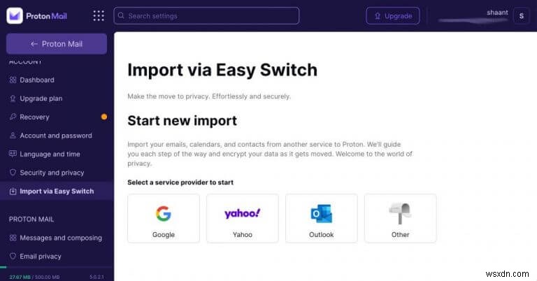 Outlook 이메일을 Proton Mail로 전송하는 방법