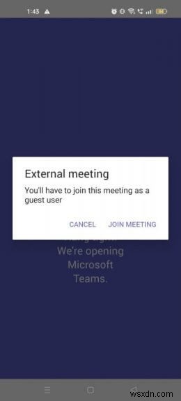 Android 기기에서 Teams 회의를 만들거나 참여하는 방법