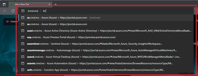 Azure Portal 또는 블레이드를 찾기 위한 5가지 Microsoft Cloud 명령줄 팁 및 요령