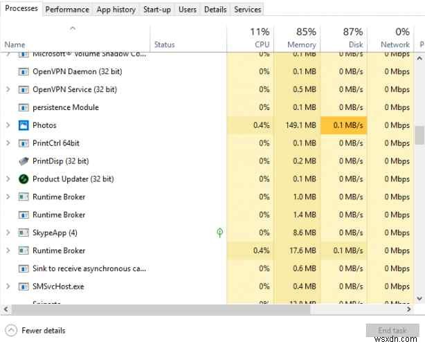 Windows 11에서 Microsoft.Photos.exe 높은 메모리 사용량을 수정하는 방법