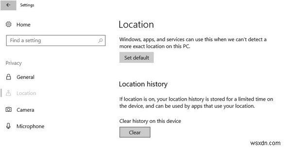 수정:Windows 10에서  최근에 귀하의 위치에 액세스했습니다  경고