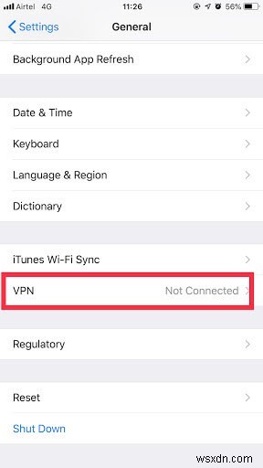 iOS에서 VPN 액세스를 구성하는 단계