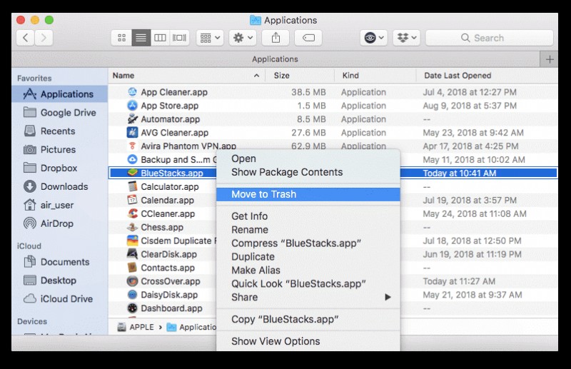 BlueStack을 제거할 수 없습니까? 다음은 Mac에서 BlueStacks를 삭제하는 빠른 방법입니다.