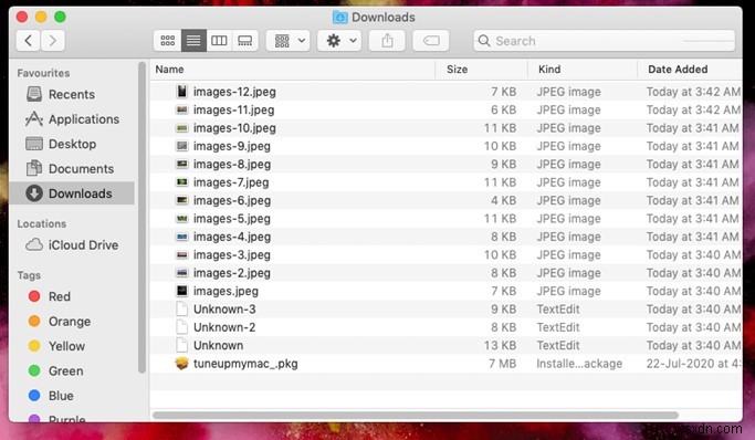 Mac을 청소하기 위해 다운로드한 파일 및 폴더를 삭제하는 방법