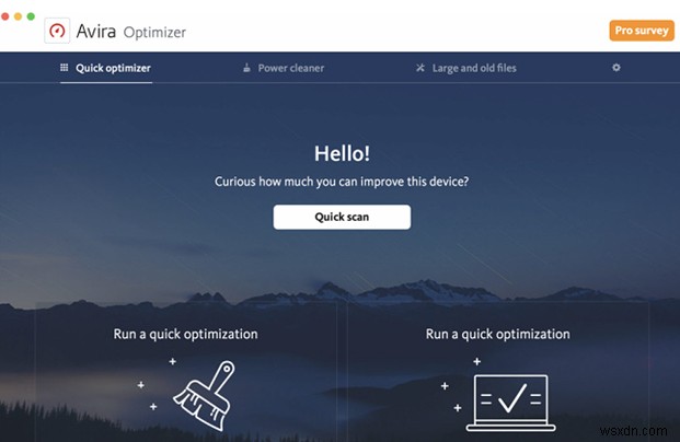 Avira Optimizer:Mac 스토리지 관리