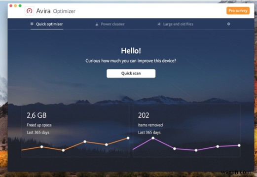 Avira Optimizer:Mac 스토리지 관리