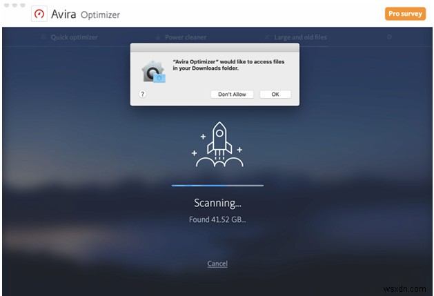 Avira Optimizer:Mac 스토리지 관리