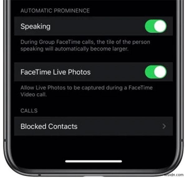 iOS 13.5 – FaceTime에서 자동 얼굴 확대/축소 비활성화