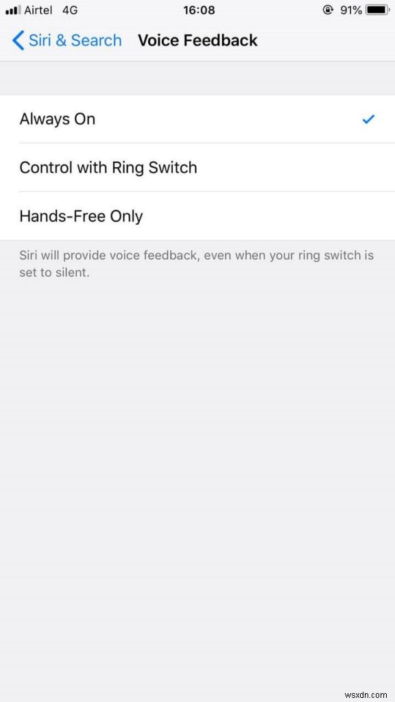 iOS에서 Siri에 대한 음성 피드백을 수정하는 방법