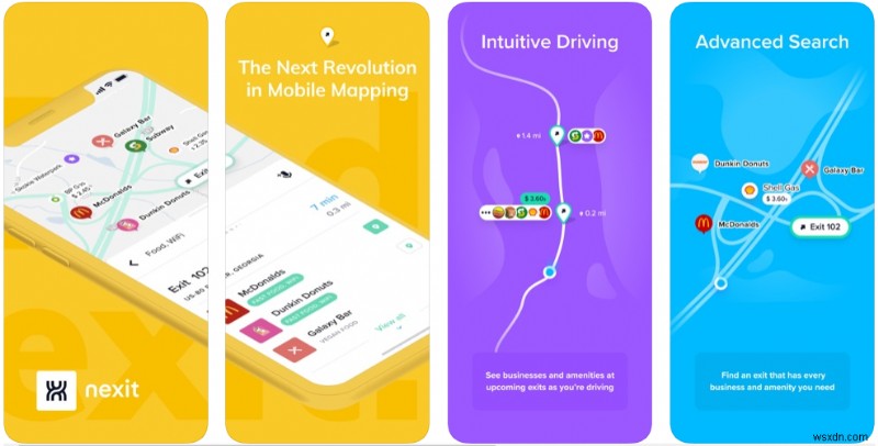 Nexit 내비게이션 앱이 Google 지도와 어떻게 다른가요?