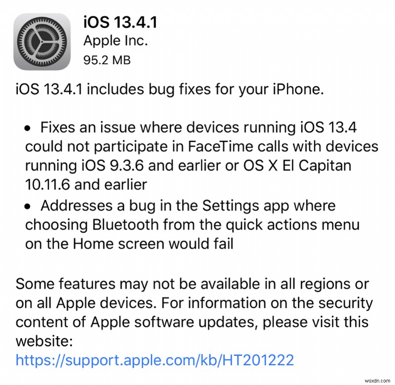 Apple, iOS 13.4.1 및 iPadOS 13.4.1 출시