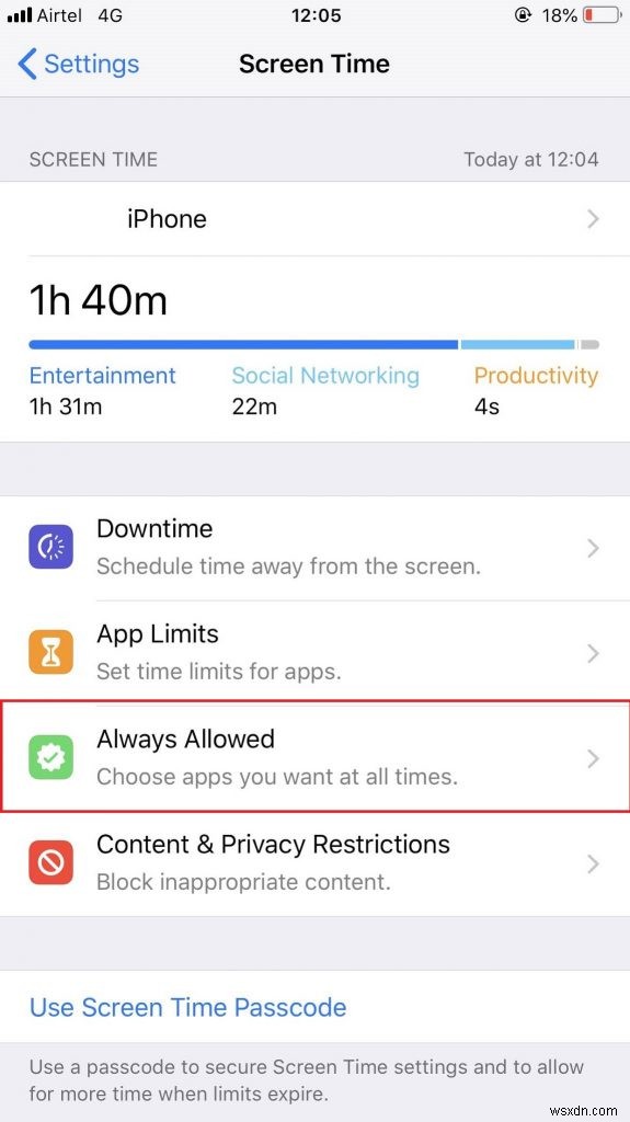 iOS 12 화면 시간 및 앱 제한 기능 사용 방법