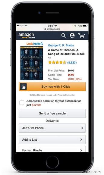 iOS용 Kindle로 책 구매 및 다운로드 방법