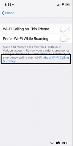 iOS에서 Wi-Fi 통화를 활성화하는 방법은 무엇입니까?