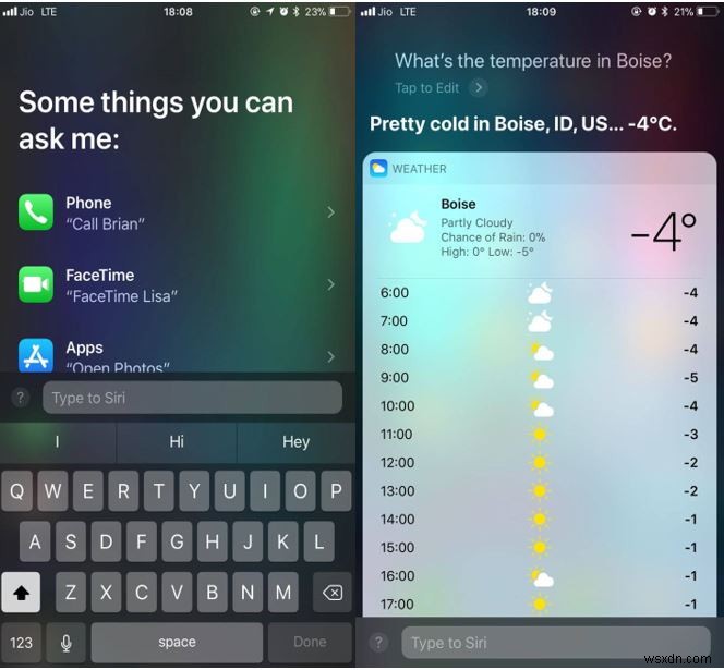 iOS 11에서  Siri 입력 을 활성화하는 방법은 무엇입니까?