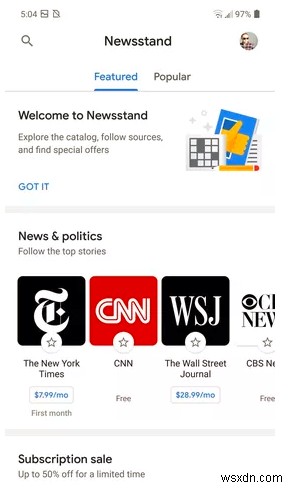 Google 뉴스 앱에 인사하세요!