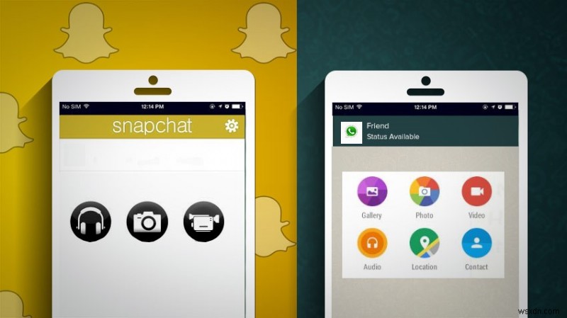 Clash of Instant Messaging Titans:WhatsApp v/s Snapchat