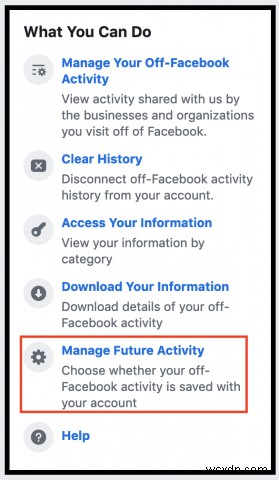 Facebook의 새로운  Off-Facebook 활동  기능을 사용하는 방법