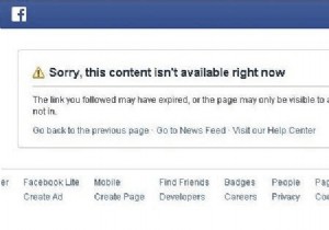 Facebook 오류:죄송합니다. 이 콘텐츠는 2022년 현재 사용할 수 없습니다. [수정됨] 