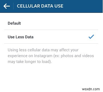 Facebook Instagram 및 Snapchat에서 데이터 절약 모드 활성화