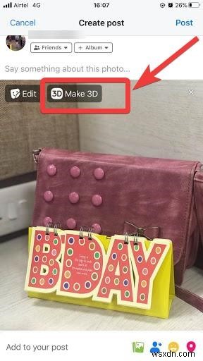 Facebook에서 3D 사진을 만드는 방법은 무엇입니까?