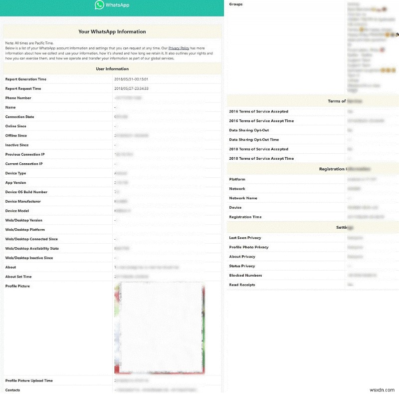 Android 및 iPhone용 WhatsApp 계정 정보를 다운로드하는 방법은 다음과 같습니다.