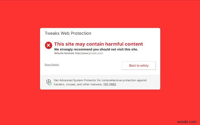 웹 보호 수정:감염성 웹사이트 차단