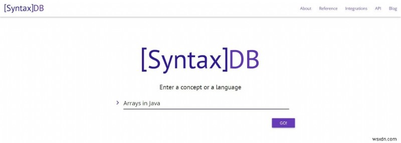 SyntaxDB:모든 프로그래머의 삶을 쉽게 만드는 검색 엔진 