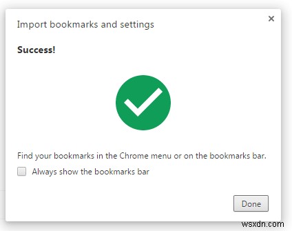 다른 브라우저에서 Chrome으로 책갈피를 가져오는 방법