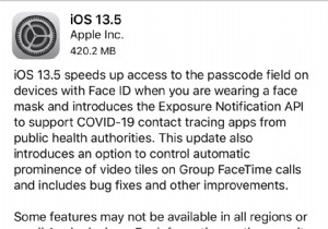 Apple, iOS 13.5 출시 – 알아야 할 사항