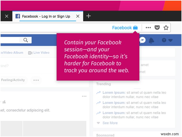 Firefox에서 Facebook이 사용자를 추적하지 못하도록 차단하는 방법