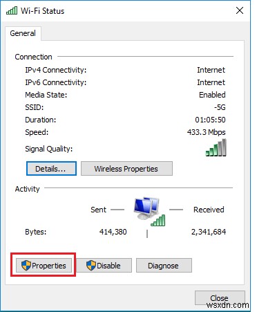 Chrome에서  ERR_INTERNET_DISCONNECTED  오류를 수정하는 방법