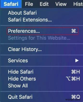 macOS High Sierra의 Safari에서 동영상 자동 재생 차단