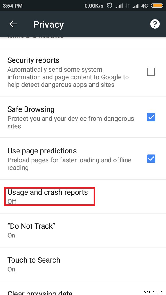 Android에서 Chrome의 개인정보 보호 및 보안 설정을 관리하는 방법
