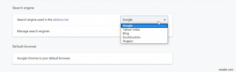 Chrome 기본 브라우저 및 Google 기본 검색 엔진을 만드는 방법